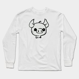 Piglet sketch Long Sleeve T-Shirt